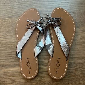 Loft women’s silver sandals size 6